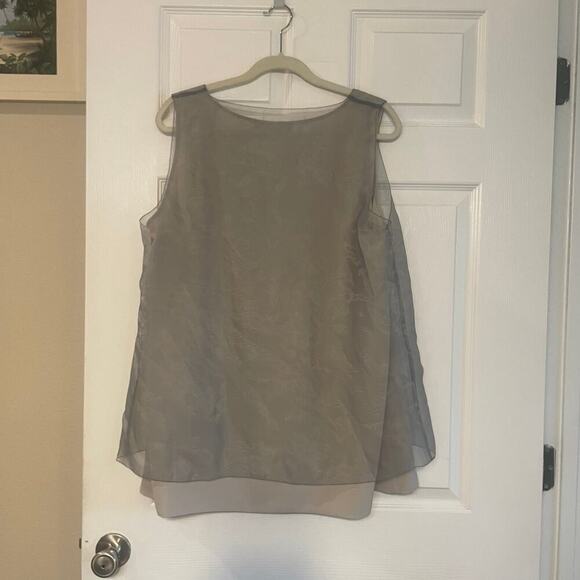 Simply Vera Vera Wang sequined tank w/ tulle overlay size XL - Picture 4 of 13
